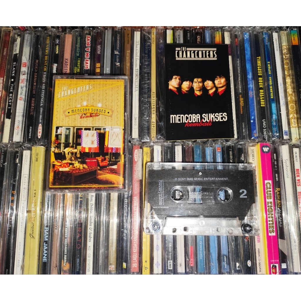 Kaset The Changcuters - Mencoba Sukses Kembali ( Lengkap Dengan Bonus Sticker )