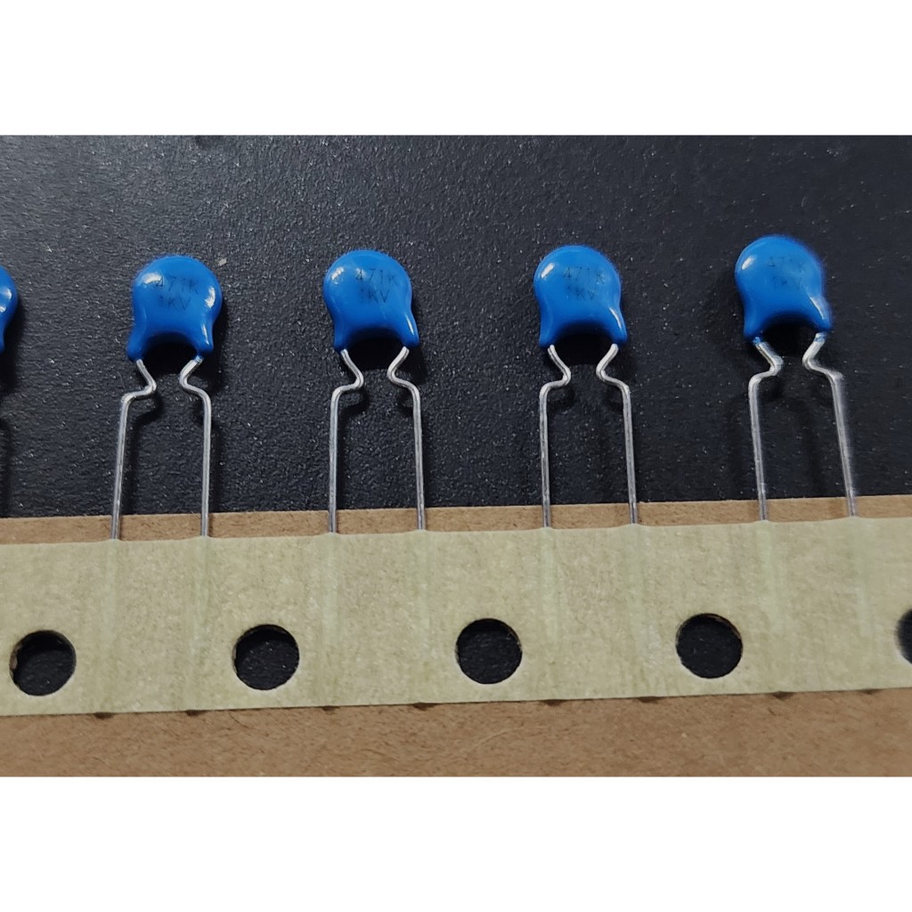 Capacitor Mylar Atau Kapasitor Milar 470pf 1000V 471K 1KV Capatronics Original - Harga per 10pcs