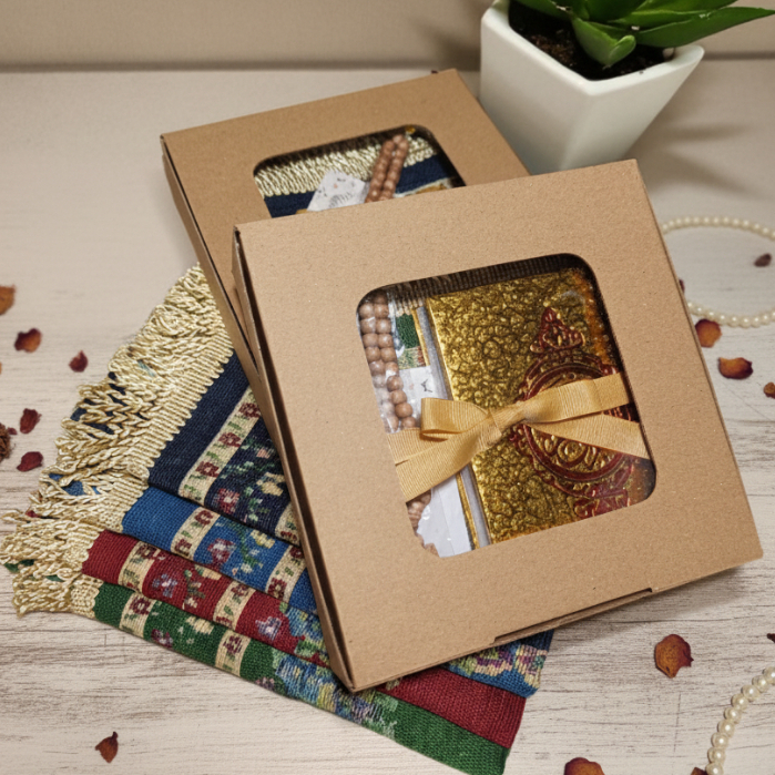 Souvenir Sajadah Turkye Packing Box Paket Hampers Kado Guru/Ulang Tahun/Oleh-oleh Haji dan Umroh