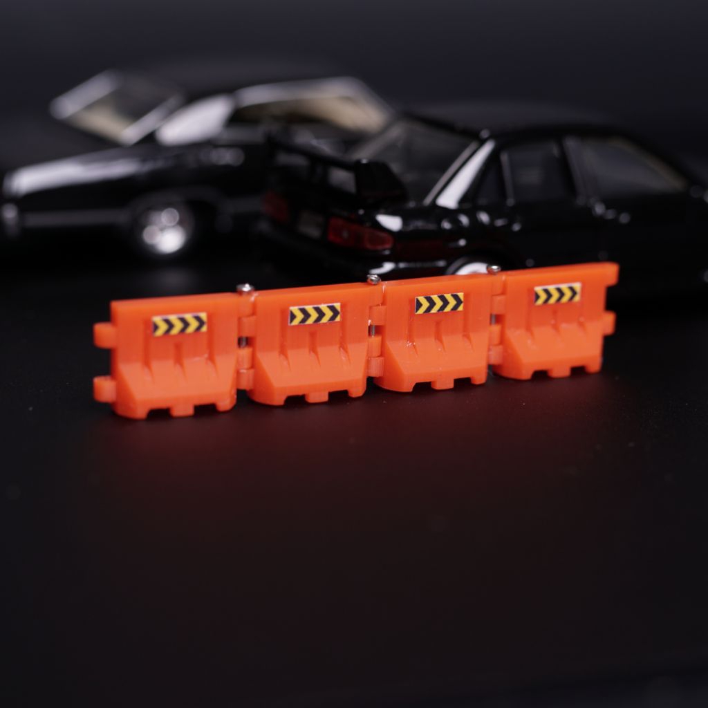 Diorama miniatur Road Traffic Barrier pembatas jalan hotwheels skala 64 diecast resin