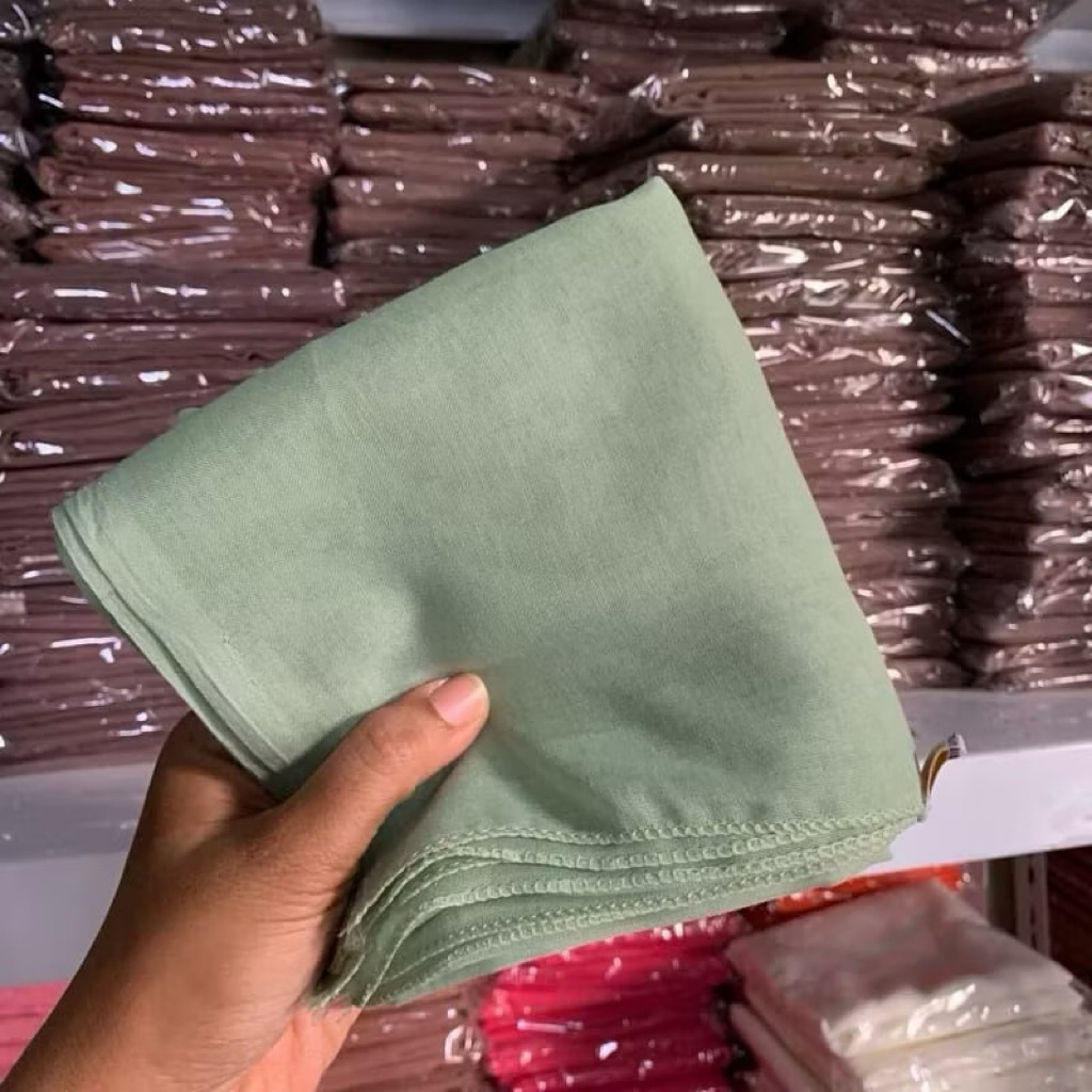 Hijab segi empat paris jadul Hijau Mint || Segiempat hijau mint || Segi empat hijau mint || Paris Ja