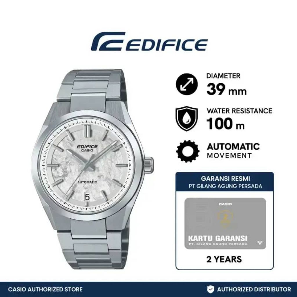 Casio EDIFICE EFK-100D-7ADR Jam Tangan Pria Automatic Stainless EFK-100D-7A EFK 100D 7ADR EFK100