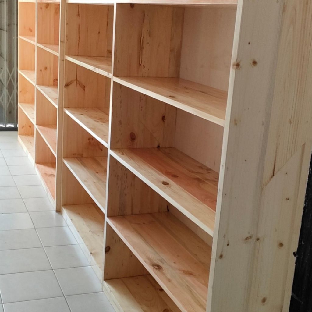 Rak dinding/rak buku/rak laundry kayu jati belanda serbaguna 200x40x120 cm