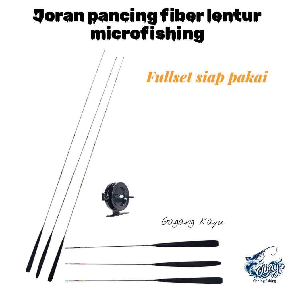 Joran pancing fiber lentur microfishing