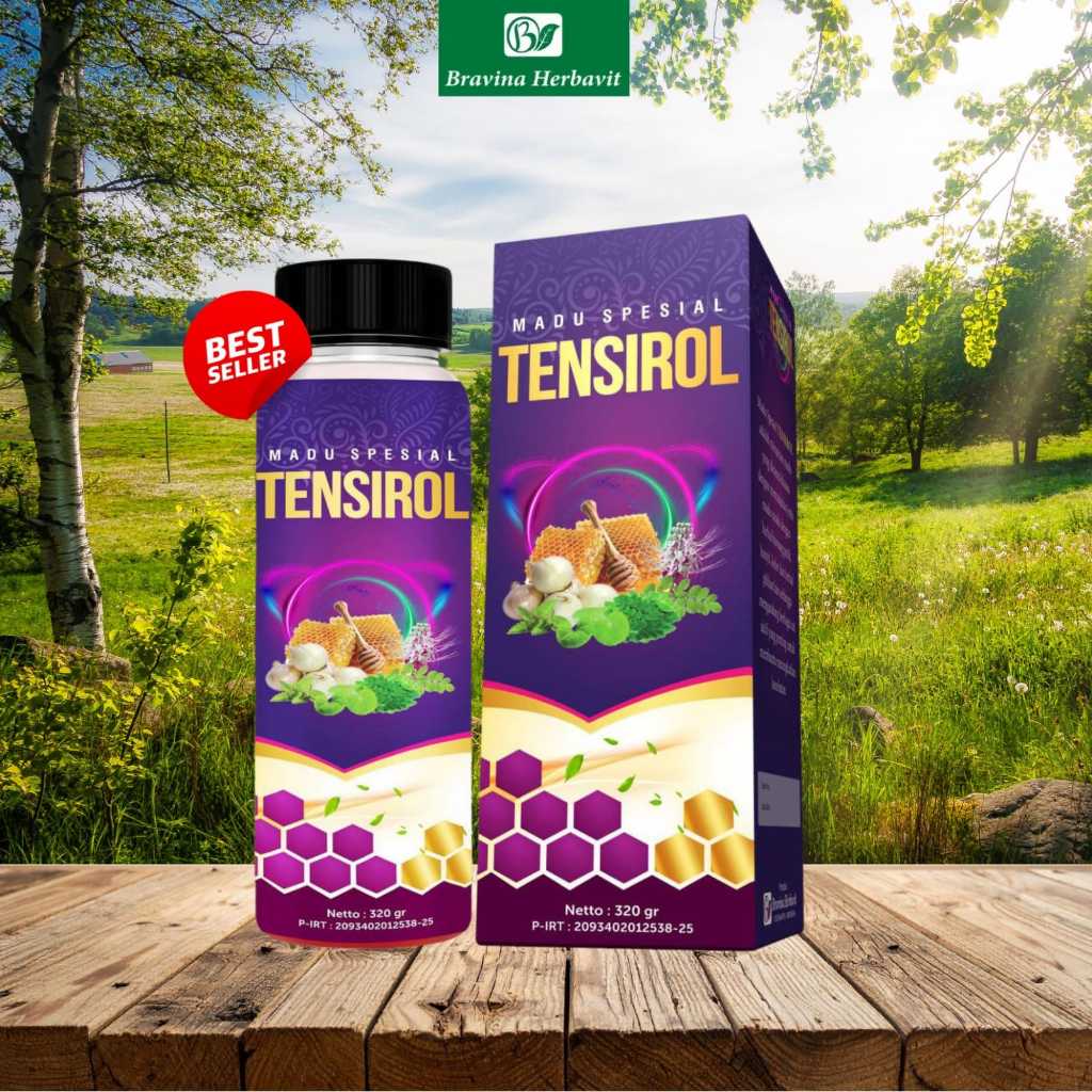 BRAVINA MADU SPESIAL TENSIROL ORIGINAL 320 GRAM UNTUK MENURUNKAN DARAH TINGGI DAN KOLESTEROL AMPUH