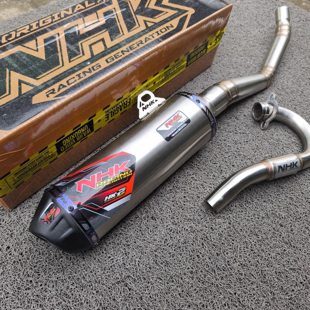 Knalpot NHK HK-2 Original CRF 150 KLX 150 DTRACKER150 WR 155 Suara Bass Ulem