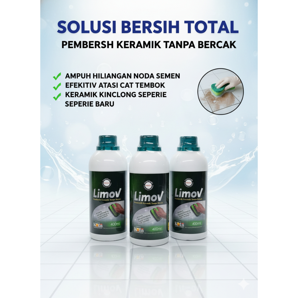 PEMBERSIH KERAMIK BERTEKSUR / DOFF FASON LIMOV 400ML