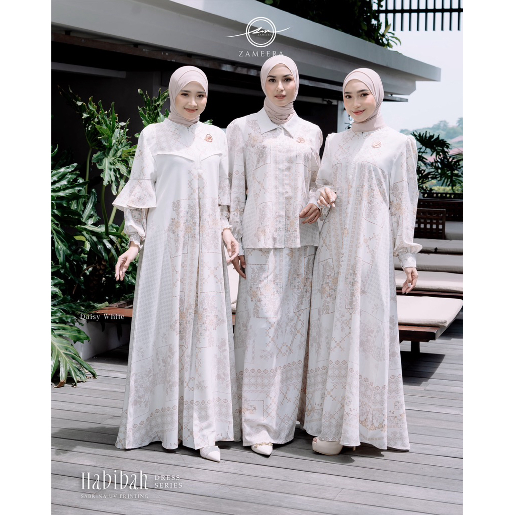 Zamera Sarimbit Raya - Seri habibah-Zamera dres muslim - Motif kekinian