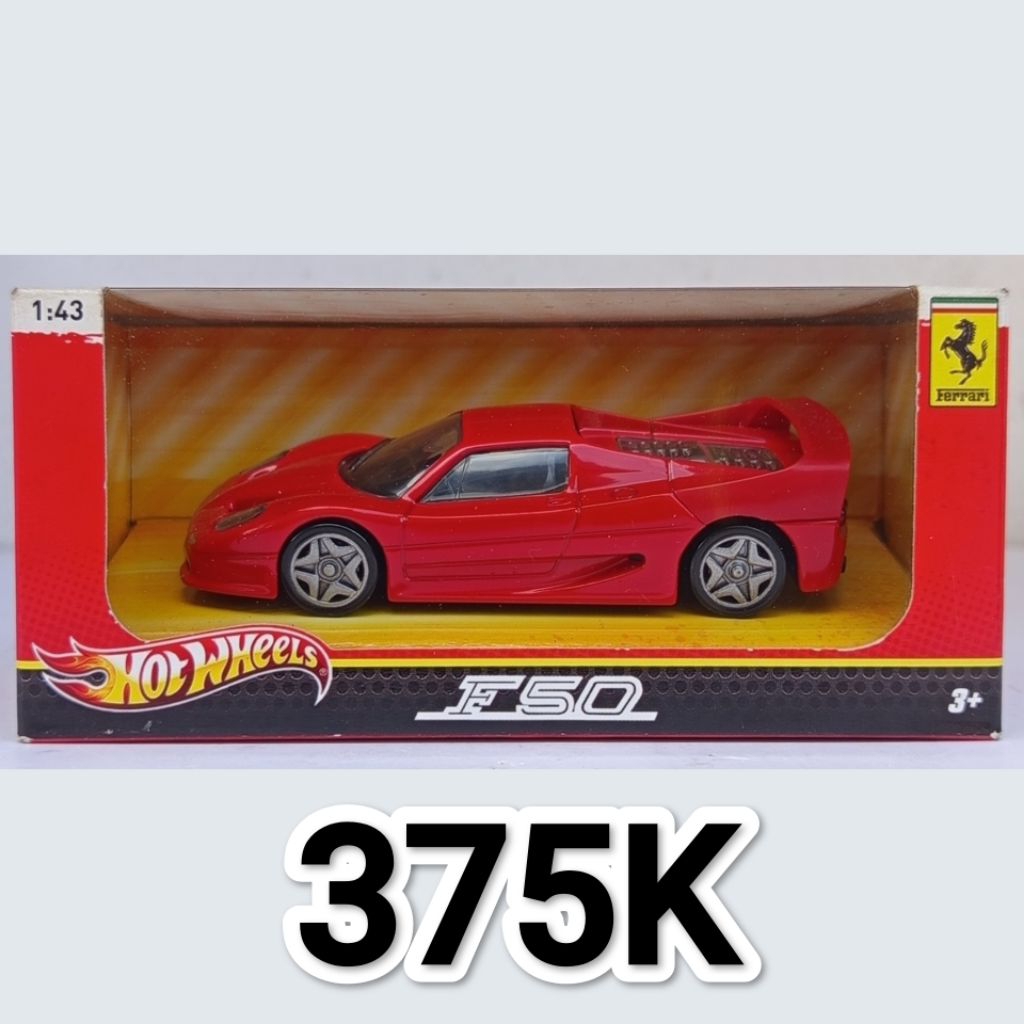 Hot Wheels Skala 43 Ferrari F50 Merah