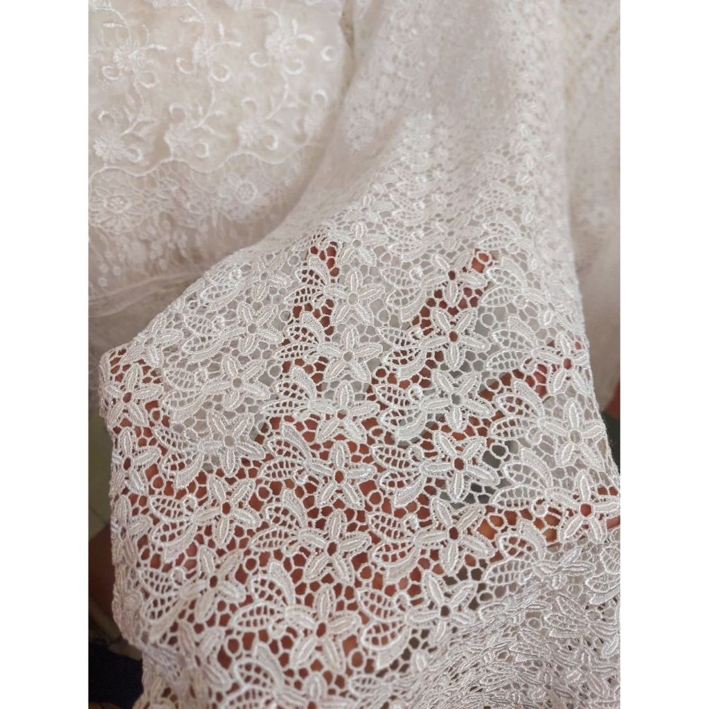 kain brokat prada premium  - kain brokat prada mewah  - kain brokat prada rancak ( BW ) ic 6