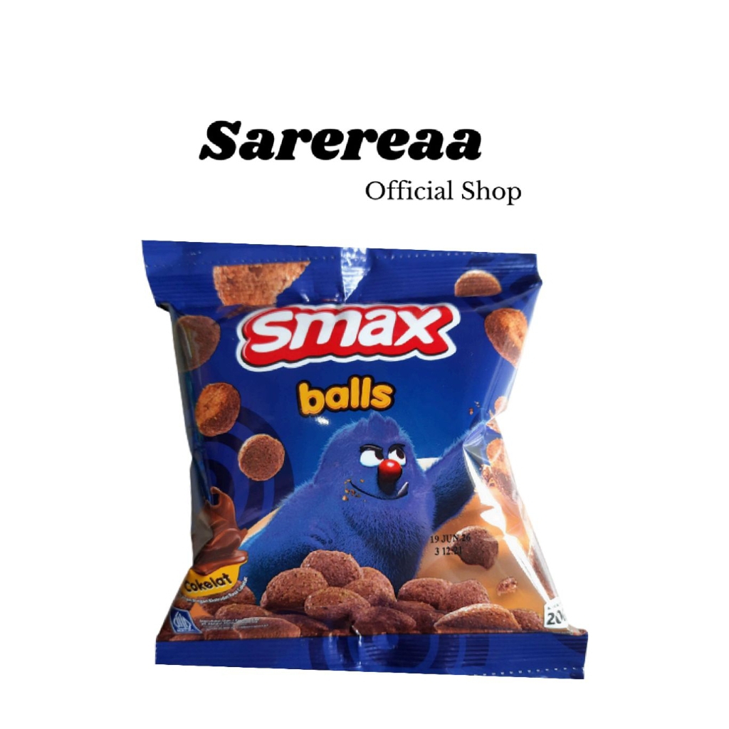 Smax Balls Coklat 1 Pcs – Snack Bola Coklat Renyah & Manis