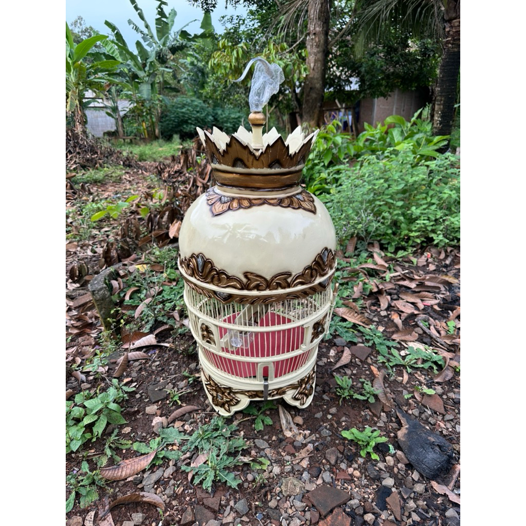 Sangkar Perkutut Ukiran / Sangkar perkutut putih