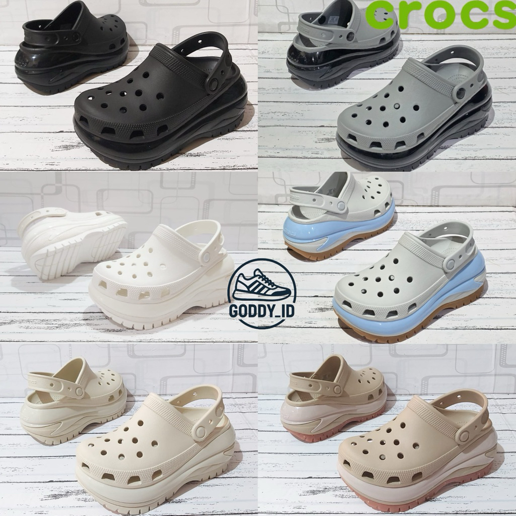 SANDAL CROCS MEGA CLOG - CROCS MEGA CLOG - SANDAL CROCS WANITA