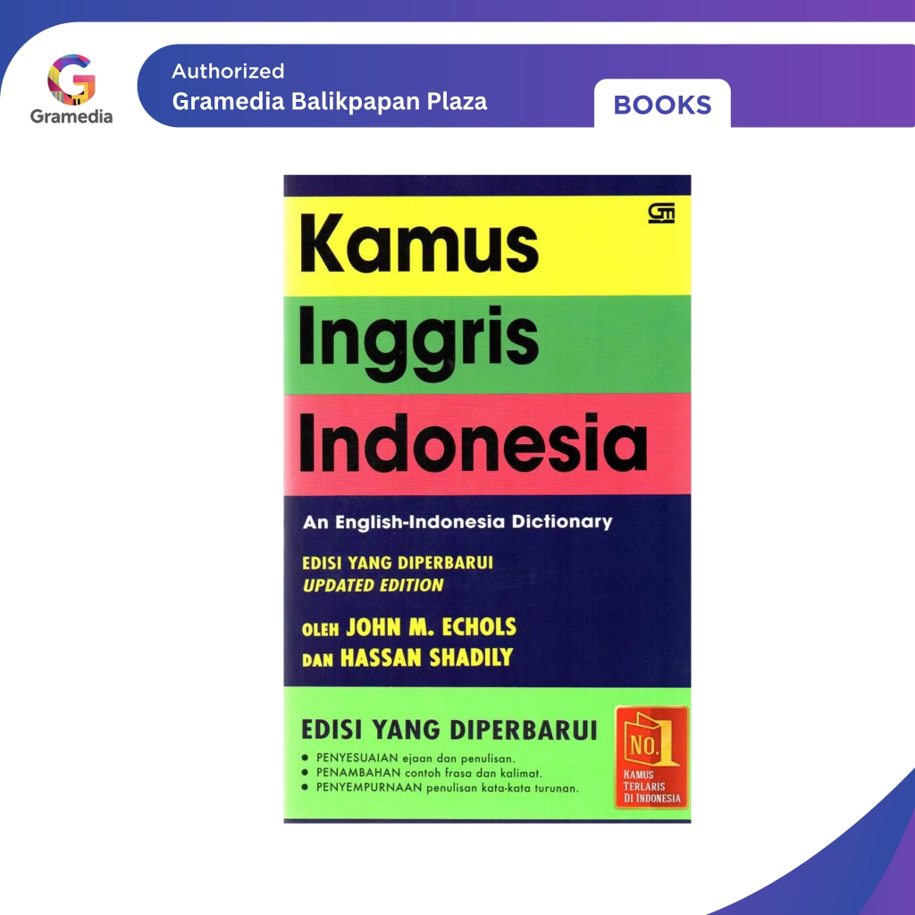 Gramedia Balikpapan Plaza - Kamus Inggris Indonesia Edisi Soft Cover