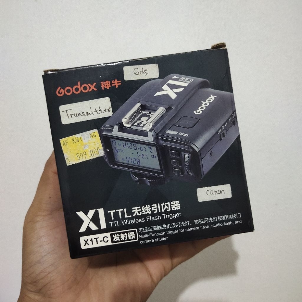TRIGGER GODOX X1T Canon ( Trigger Kamera Canon ) | Bekas Pemakaian di Canon 60D