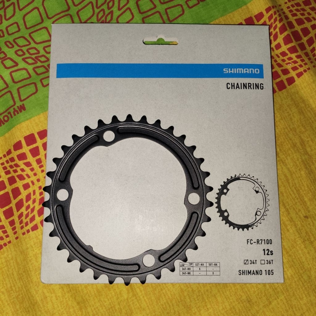 CHAINRING SHIMANO 105 FC-R7100 34T BCD 110