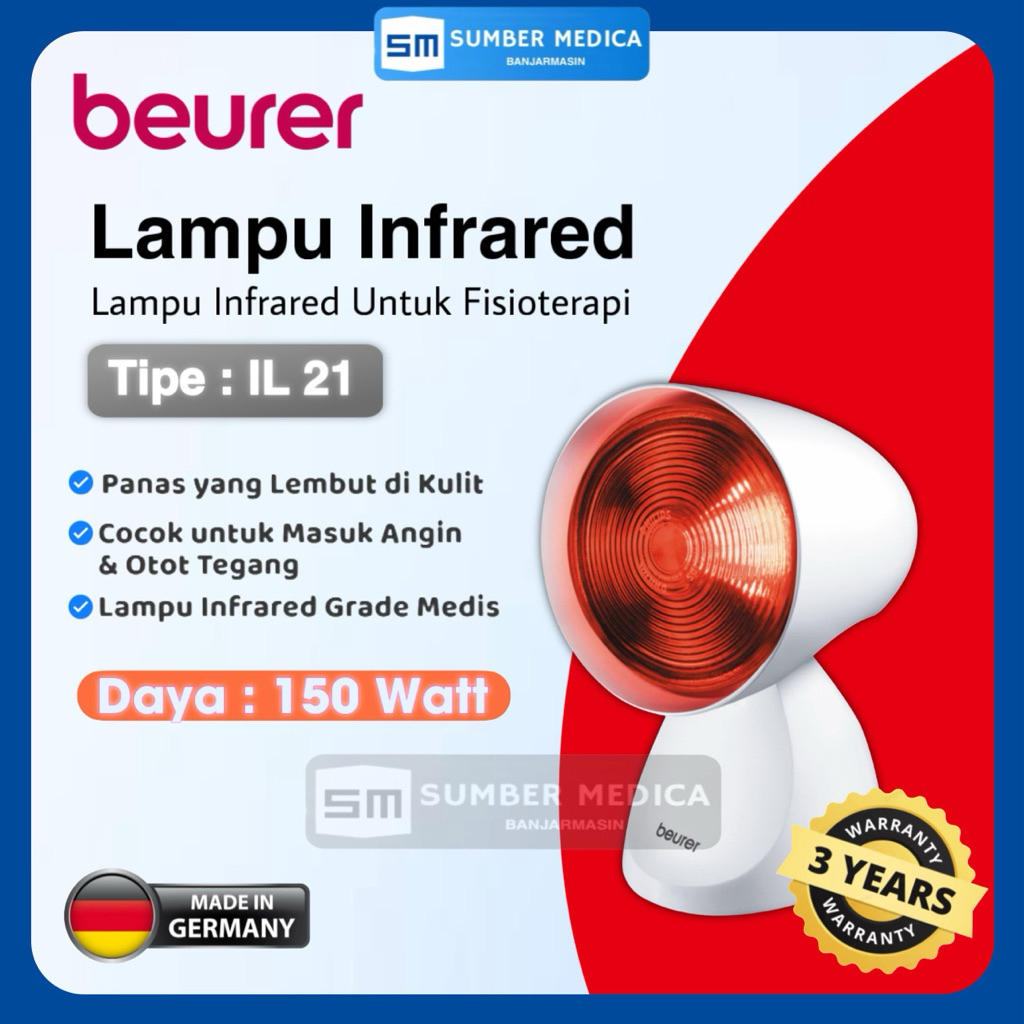 BEURER Infrared Lamp IL21/Lampu Terapi Infrared BEURER IL21