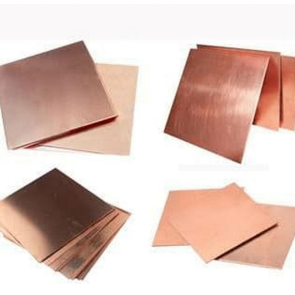 plat tembaga tebal 0,5 mm x 10cm x 10cm