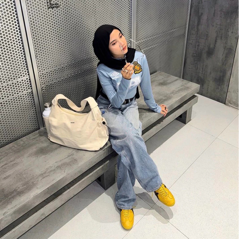 Tweelyforbag Olin Totebag Tas Wanita Kanvas Premium / Tas Wanita Kekinian / Shoulder Bag Kanvas Prem