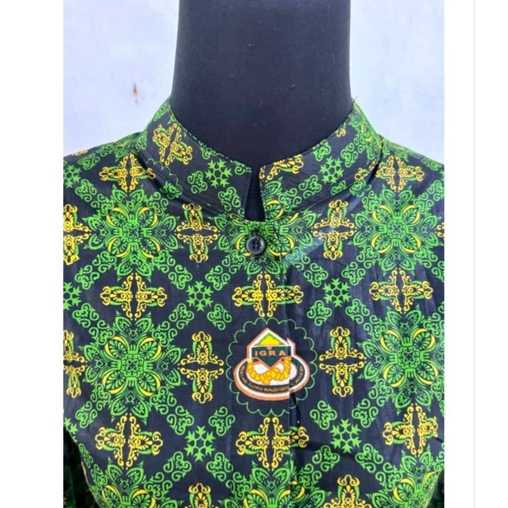 BATIK IGRA RA NASIONAL IKATAN GURU ROUDHOTUL ATFAL baju jadi