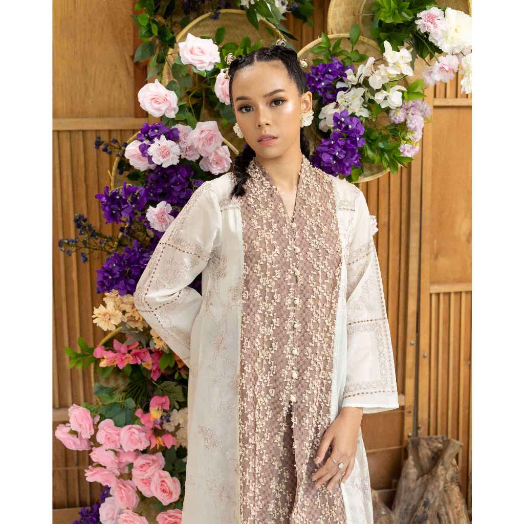 Akari Outer Tenun Bulu - Premium Long Outer - Atasan Outer Wanita