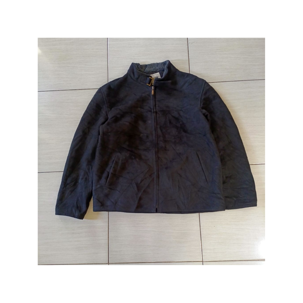 jacket tebal bahan suede inner sherpa