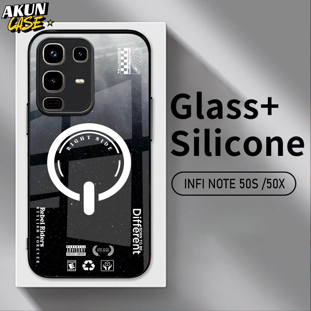 (B159) Softcase Kaca Acrilik For IINFINIX NOTE 50 50S 50X 50 PRO   - AkunCase