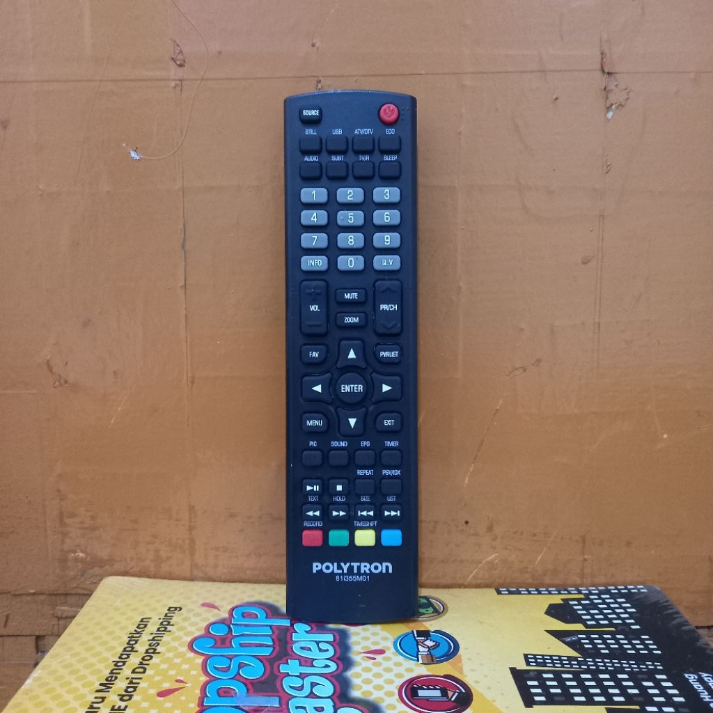 REMOTE TV POLYTRON SERI 81I355M01 ORIGINAL