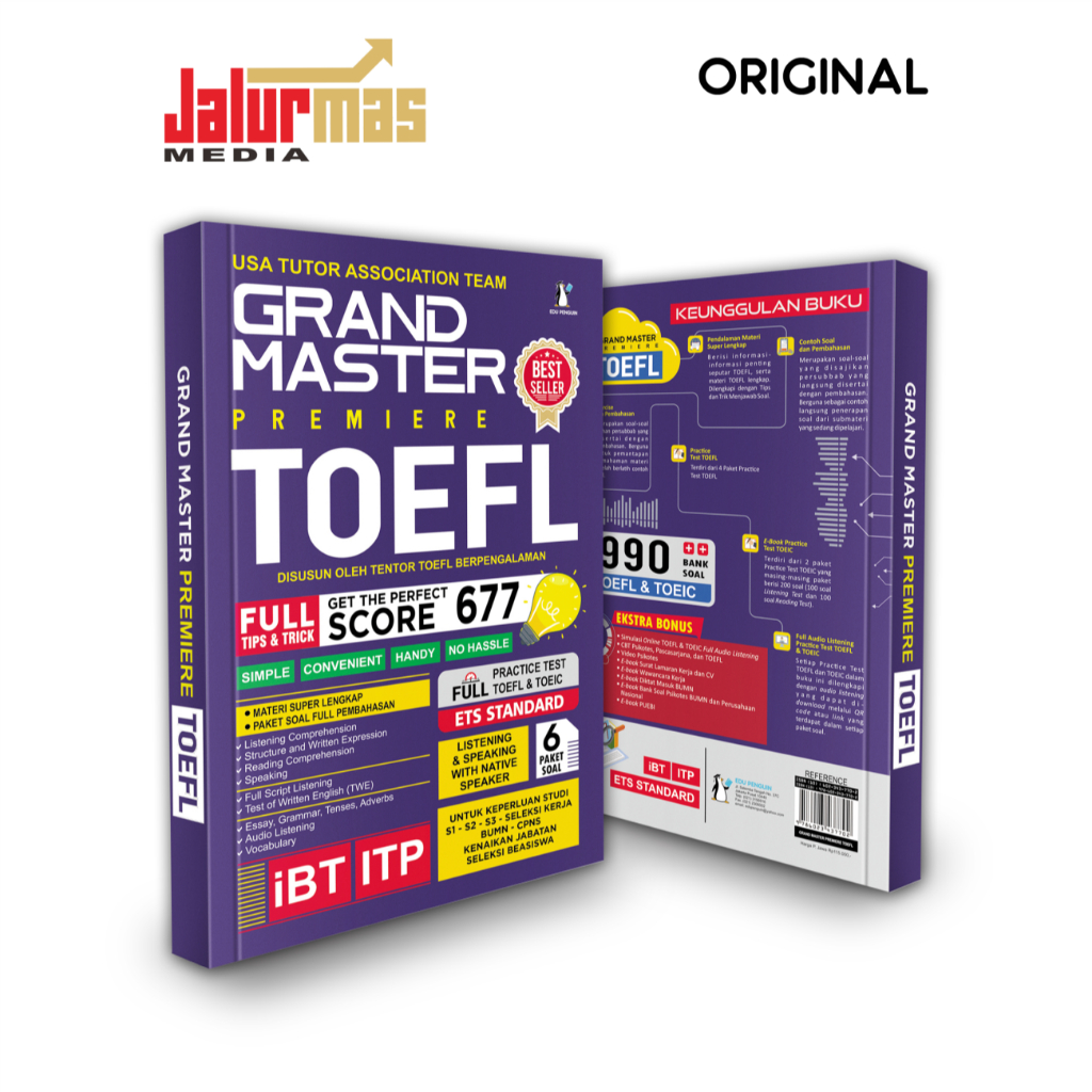Buku Grand Master Premiere TOEFL ITP iBT Standar ETS