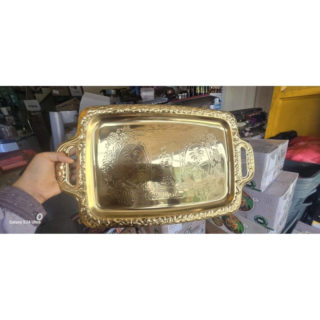 nampan jumbo emas oleh oleh haji umroh