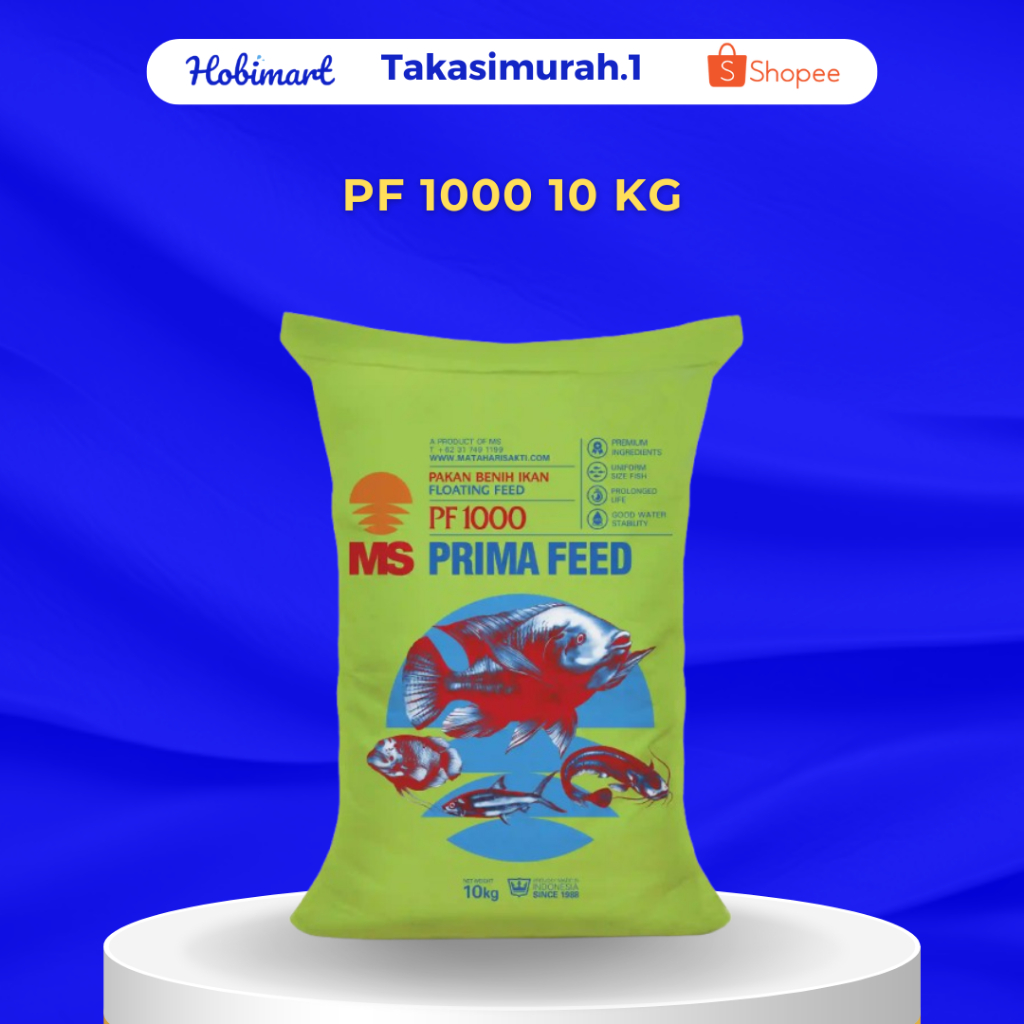PF 1000 10 KG - PELET IKAN PAKAN BENIH IKAN
