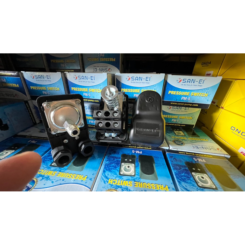 otomatis jetpump PM5 merk sanei - otomatis pompa air semi jet pump PM-5