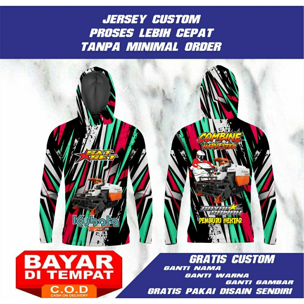 jersey kombine gratis custom disain jersey petani