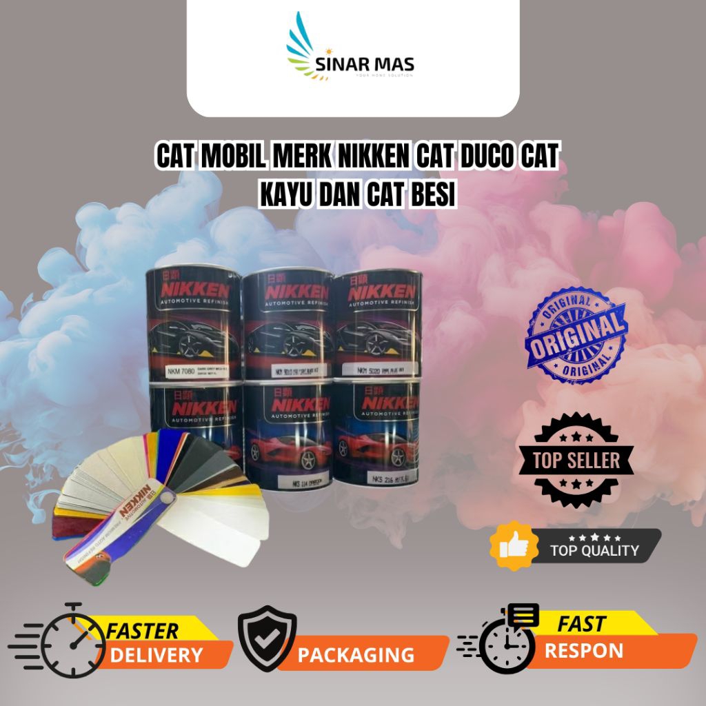 Cat mobil merk Nikken cat Duco cat Kayu cat Besi