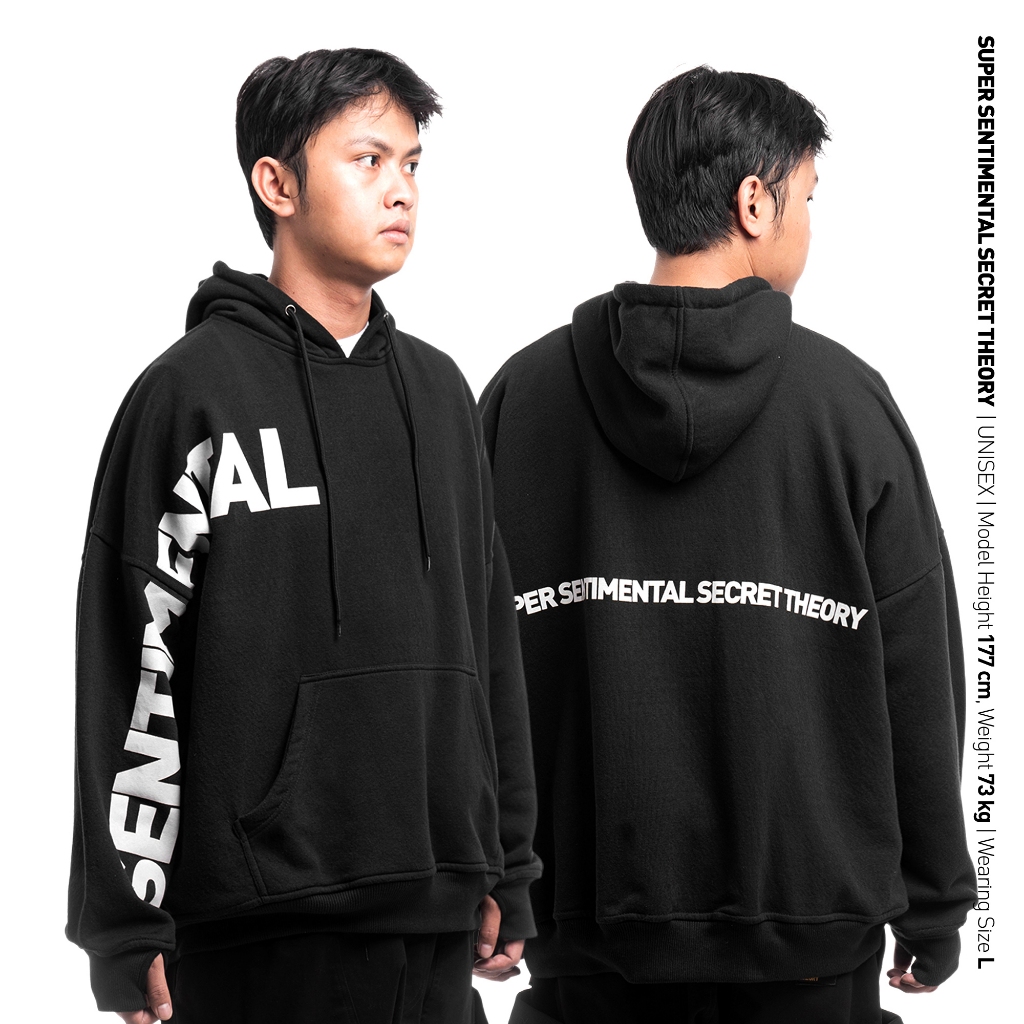 SSST Cross Oversize Hoodie Hitam