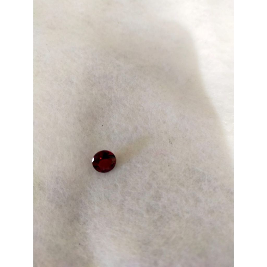 batu garnet round cutting 1,25
