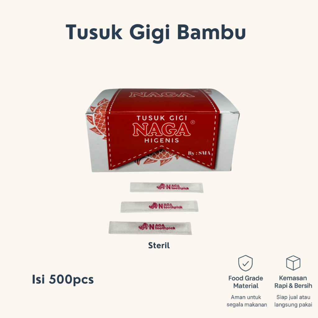 Jlterang Tusuk Gigi Bambu Tusuk Gigi Bambu Steril Higienis Tusuk Gigi Bungkus Tusuk Gigi 500Pcs