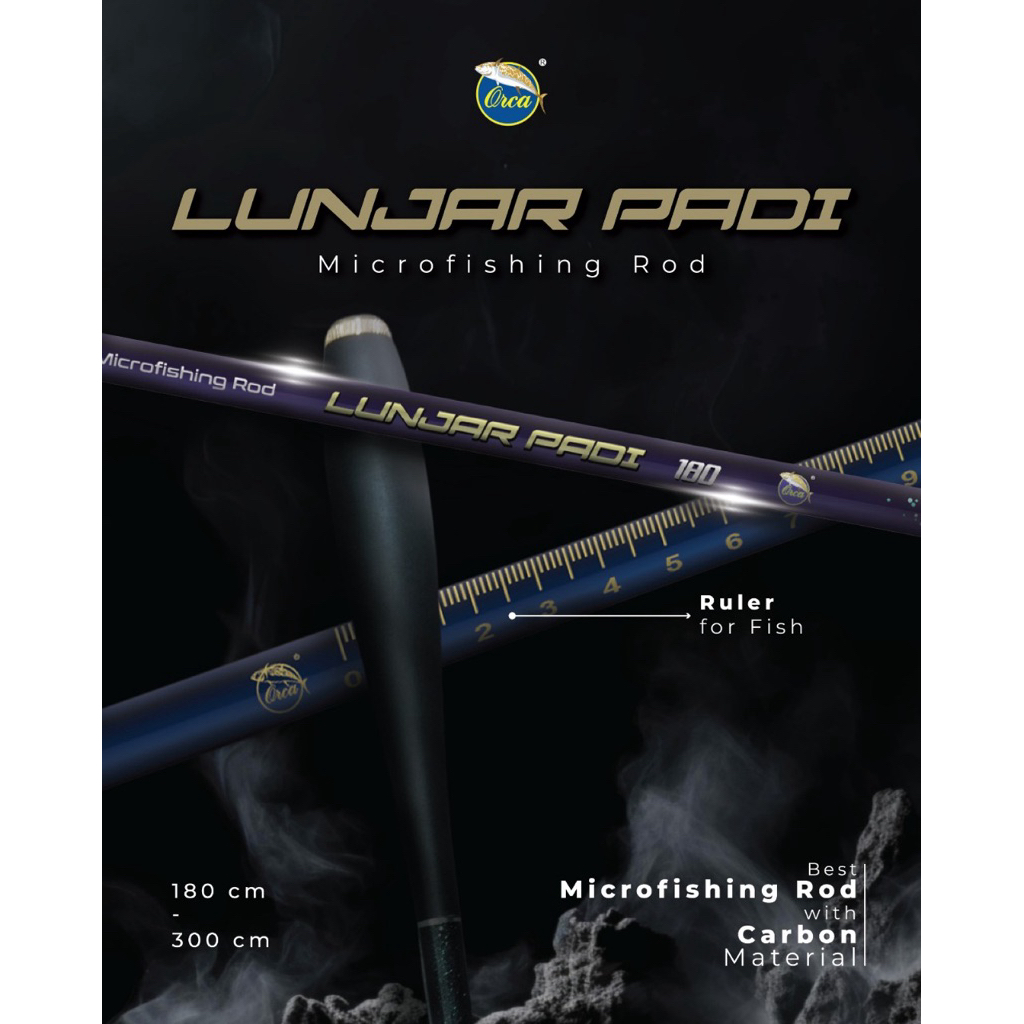 Joran/Tegek Lunjar Padi ruas pendek(Tegek microfishing/Tegek lentur)