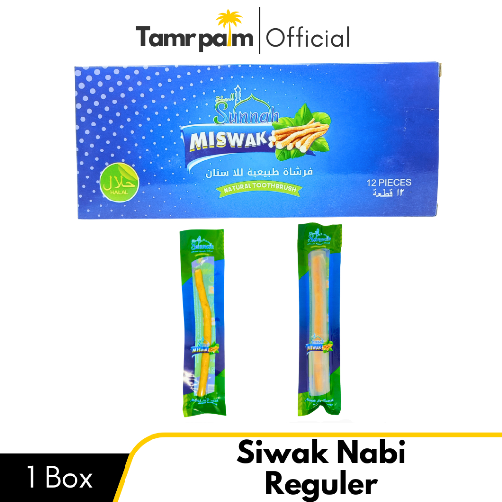 Kayu Siwak 1 Box Asli Rasulullah Original 100% Miswak Jumbo Besar Plus Holder Zaitun Hitam Premium