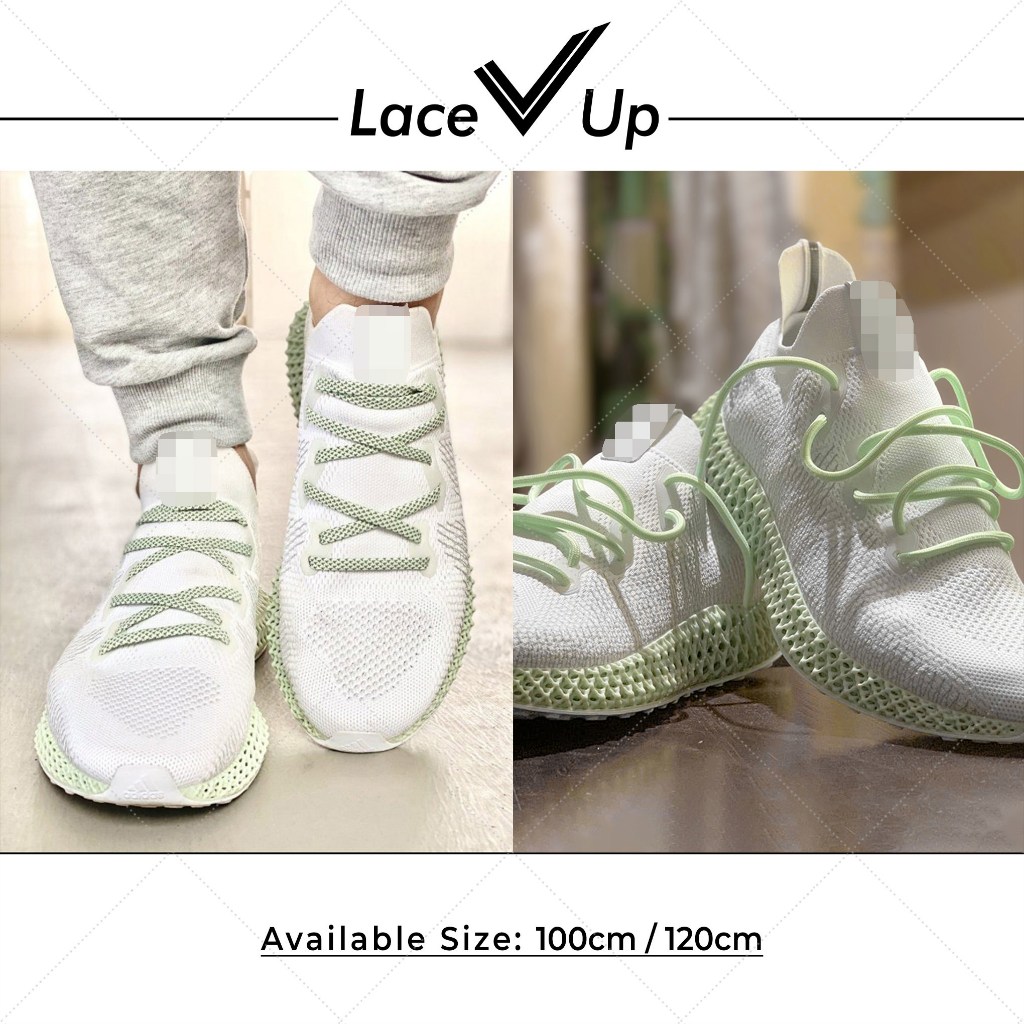Tali Sepatu Aero Green Alphaedge 4D, ZX4000 Shoelaces | 3M Flat Reflective