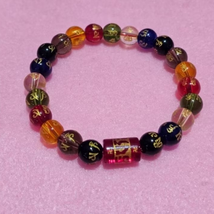 Gelang 7 Cakra batu kristal Tibet