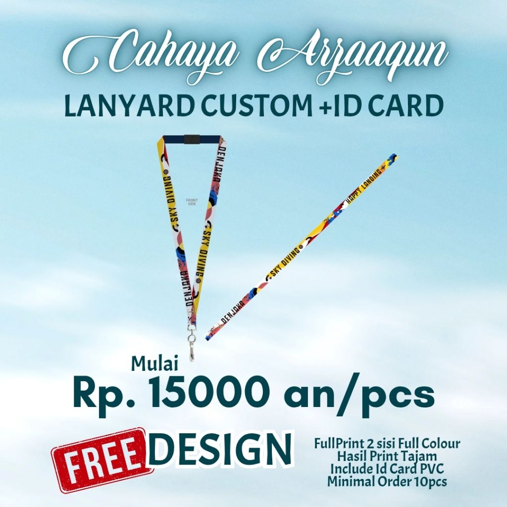 LANYARD CUSTOM dan ID CARD PVC