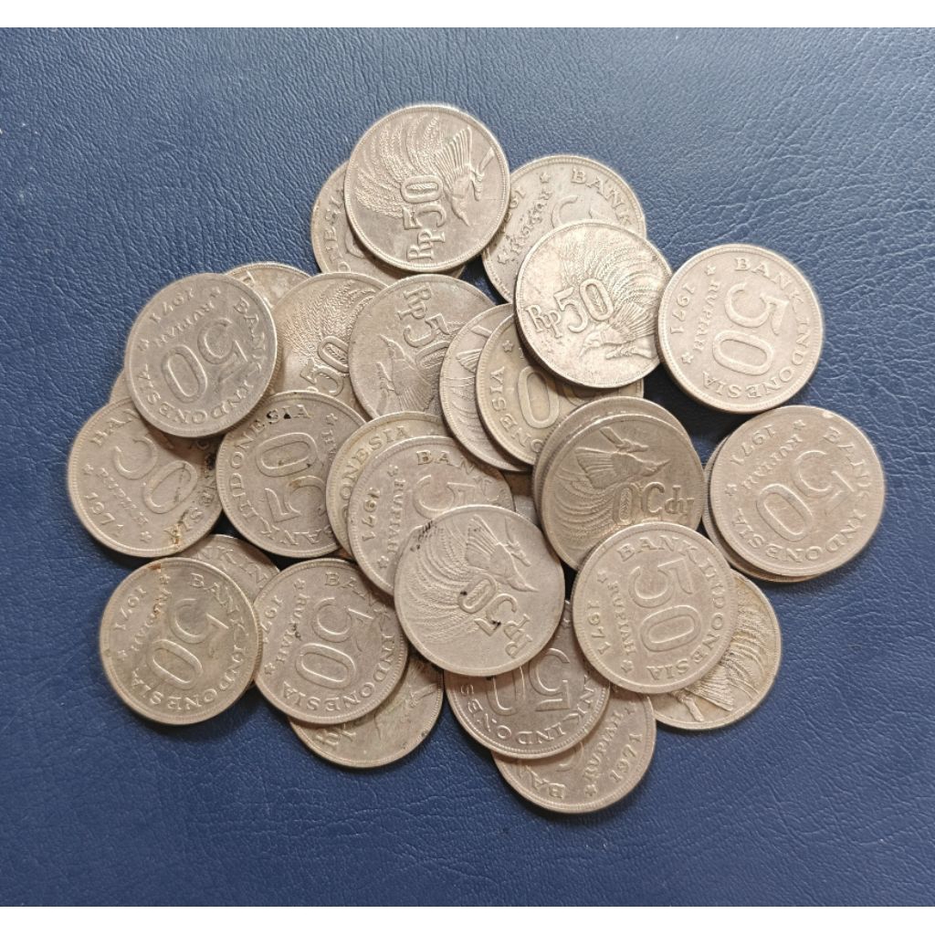 Koleksi Koin 50 Rupiah Burung Tahun 1971