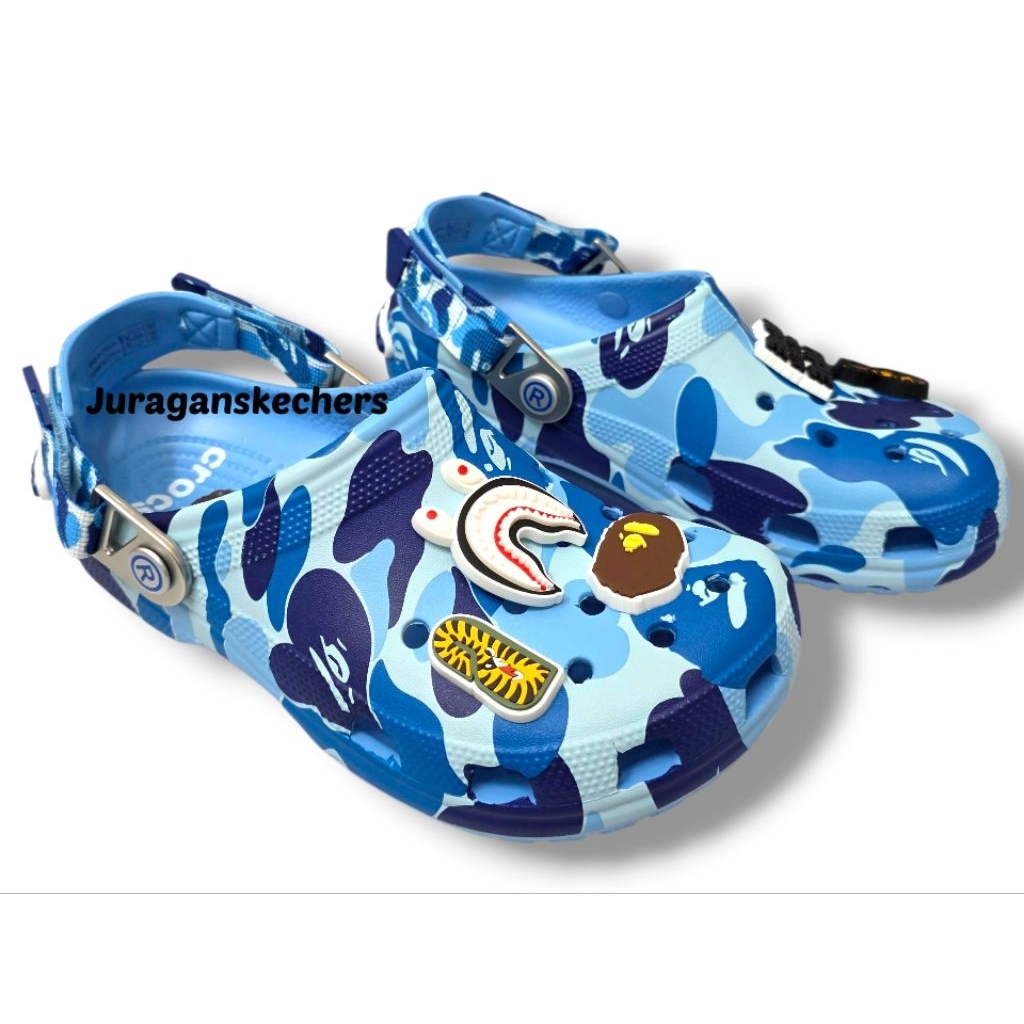 CUCI GUDANG CROCS X BAPE/SANDAL CROCS X BAPE/SANDAL PRIA/CROCS PRIA (CROCS CLASSIC X BAPE)