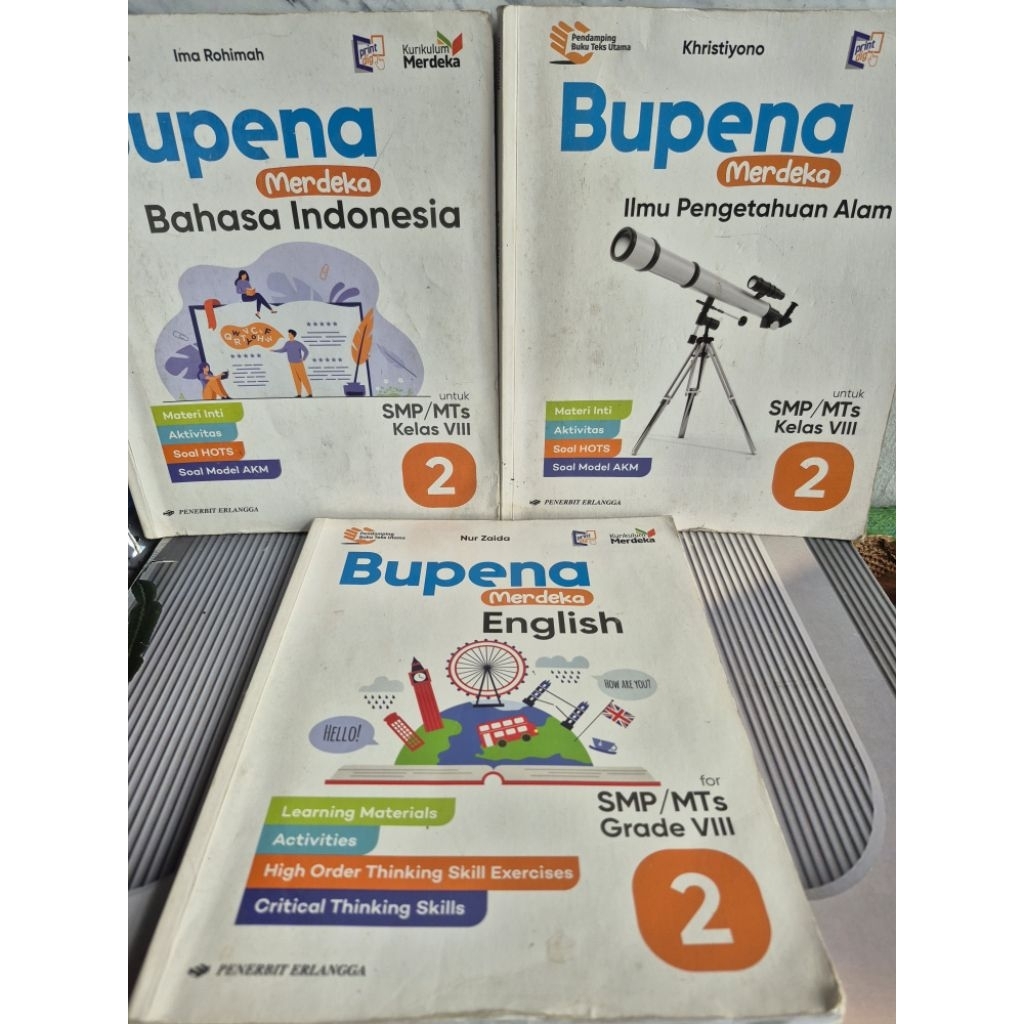 Buku Sekolah Bupena untuk SMP Kelas 2 Erlangga