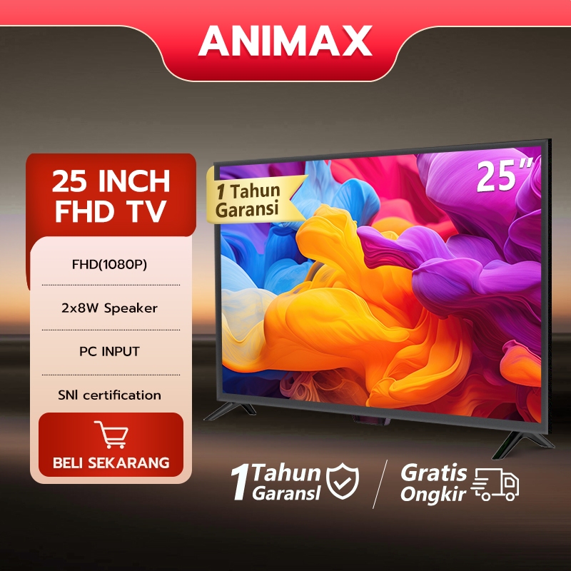 ANIMAX TV LED Digital 24 inch TV LED 21 inch 21/22/24/25/27/30 inch Digital TV LED Garansi 1 tahun