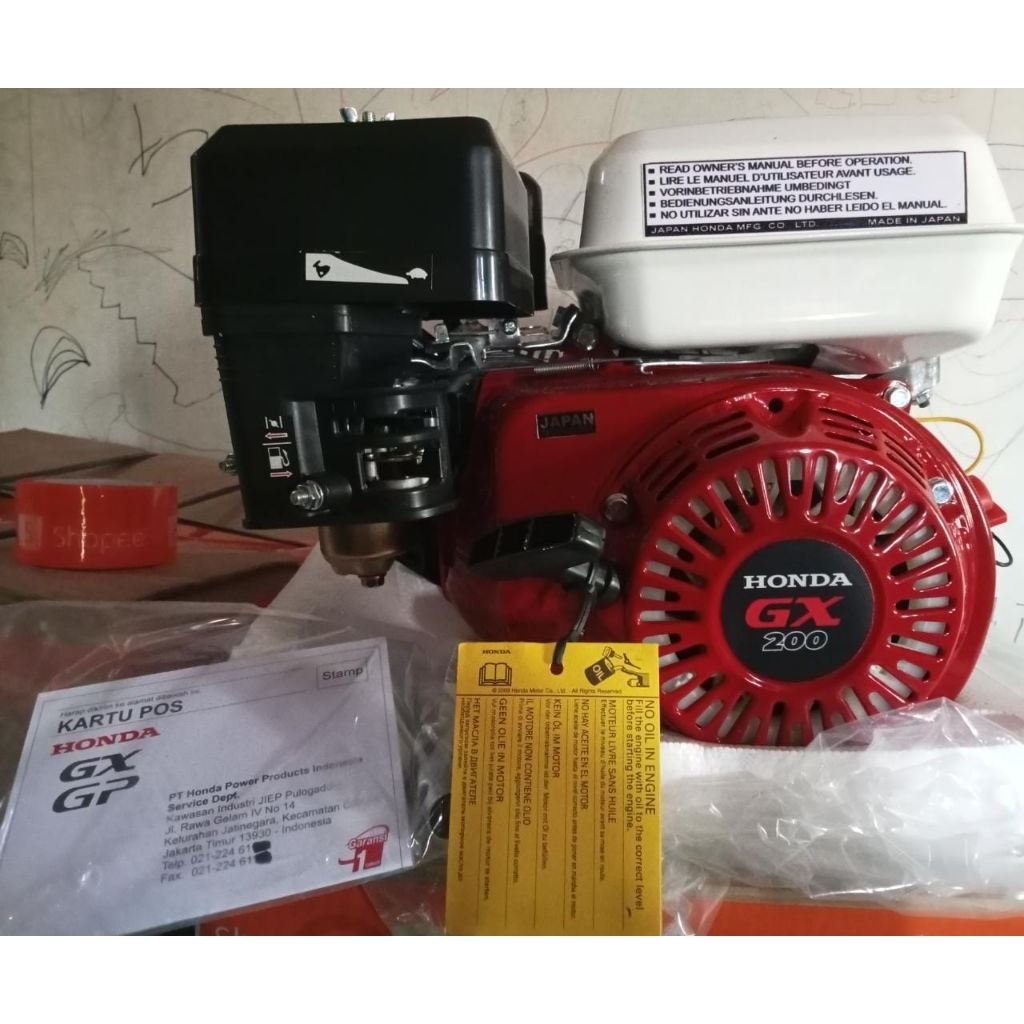 MESIN PENGGERAK HONDA GX200/6,5HP