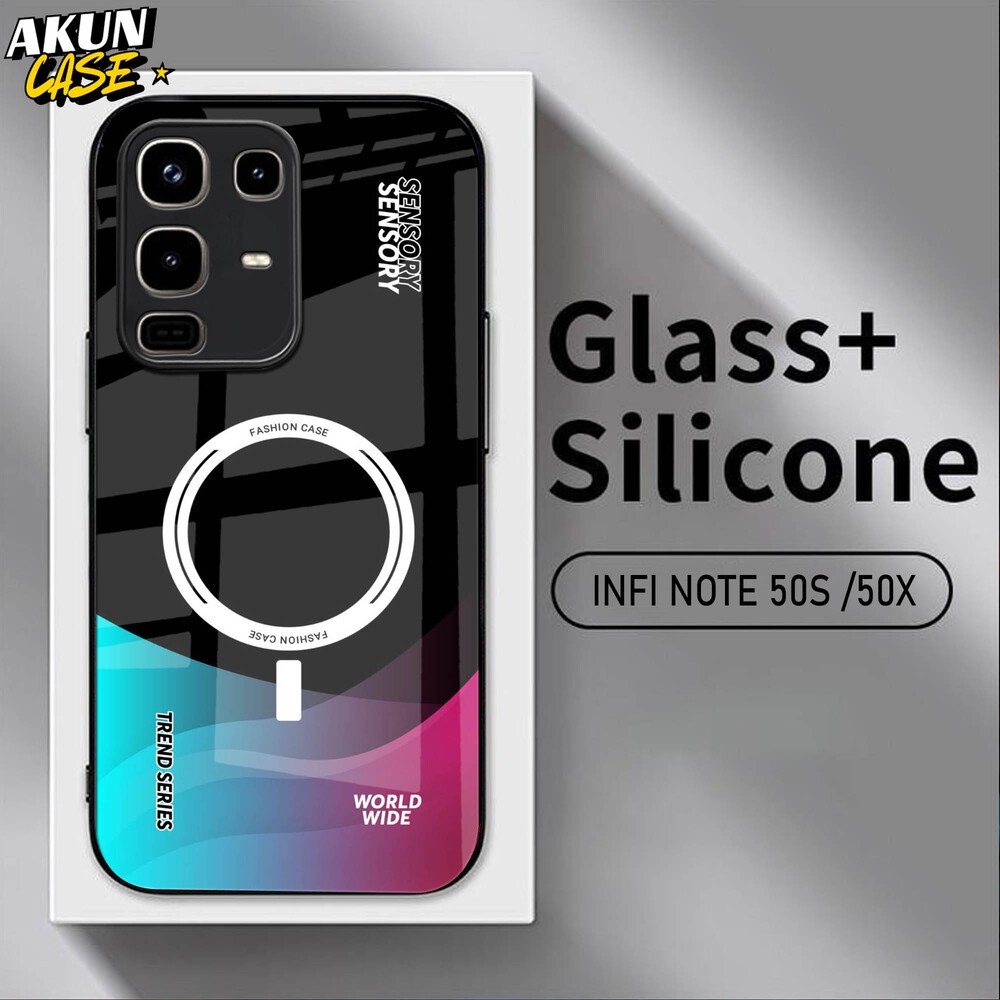 (B165) Softcase Kaca Acrilik For IINFINIX NOTE 50 50S 50X 50 PRO   - AkunCase