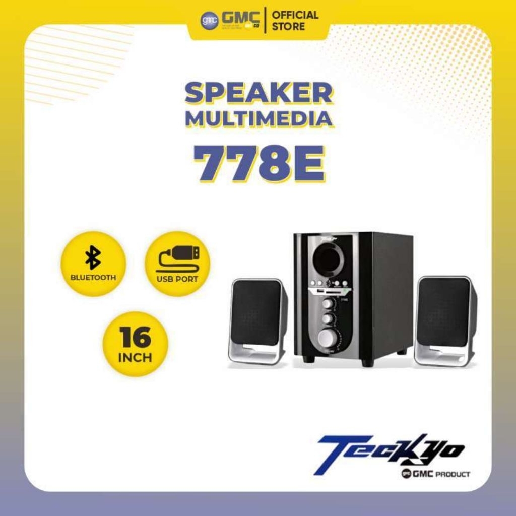 GMC/TECKYO Speaker Aktif Multimedia Bluetooth 778E