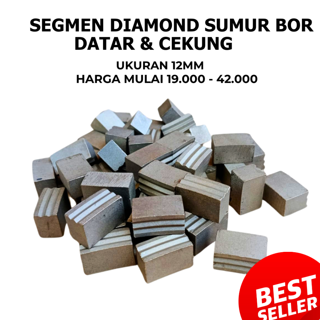 Segmen Mata Bor Sumur 12mm  –Segmen Sumur bor